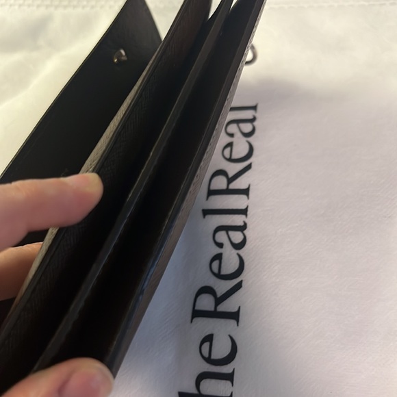 Like New Authentic Louis Vuitton Wallet Brown Saffiano Leather Italian - Picture 11 of 16